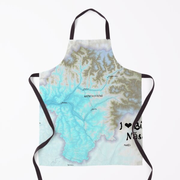 Item preview, Bistrița Năsăud County Map, România designed and sold by maptheclouds.