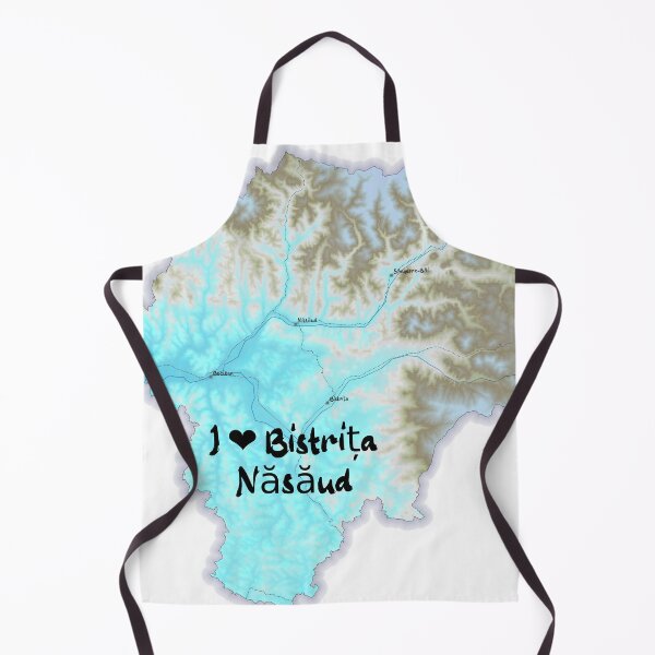 Item preview, Bistrița Năsăud County Map, România 2 designed and sold by maptheclouds.