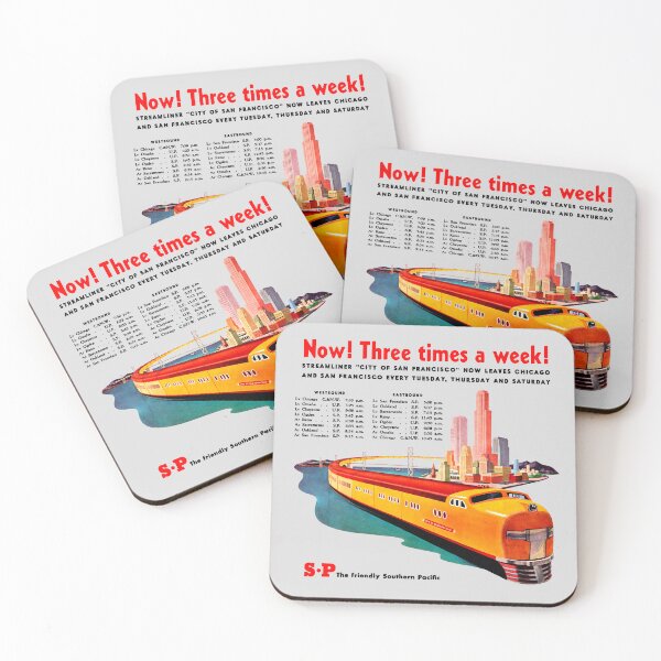 Item preview, STREAMLINER TRAIN ADVERT - TIMETABLE designed and sold by ThrowbackAds.