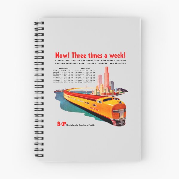 Item preview, STREAMLINER TRAIN ADVERT - TIMETABLE designed and sold by ThrowbackAds.