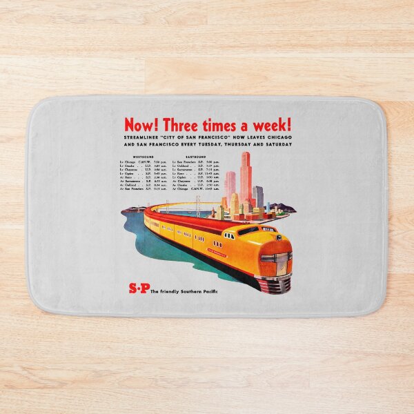 Item preview, STREAMLINER TRAIN ADVERT - TIMETABLE designed and sold by ThrowbackAds.
