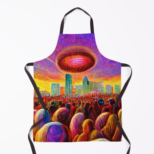 Item preview, Alien Invasion War UFO Psychedelic Otherworldly Extraterrestrial Unidentified Flying Object  designed and sold by Weirdarto.