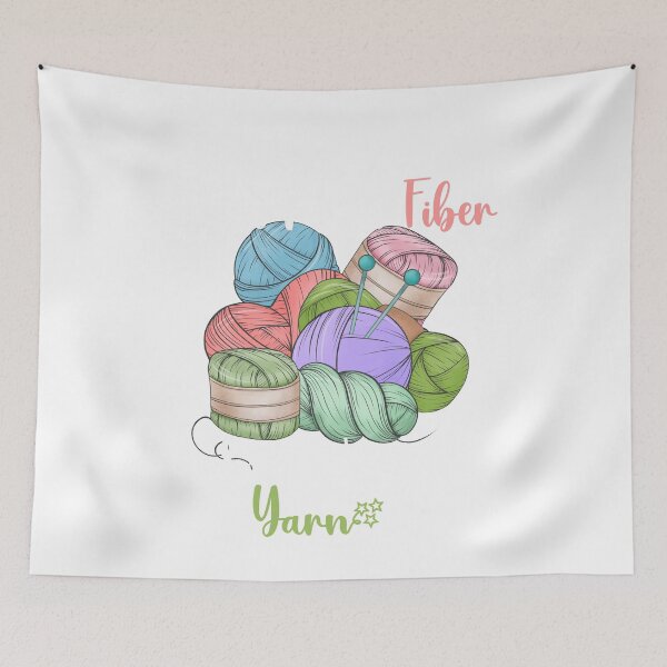 Item preview, Funny Fiber Knitting Joke For Crochet And Yarn Lover T-Shirt designed and sold by ACCL.