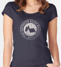 Outdoor Book Readers Club logo Women's Fitted Scoop T-Shirt