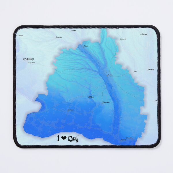 Item preview, Dolj County Map, România designed and sold by maptheclouds.