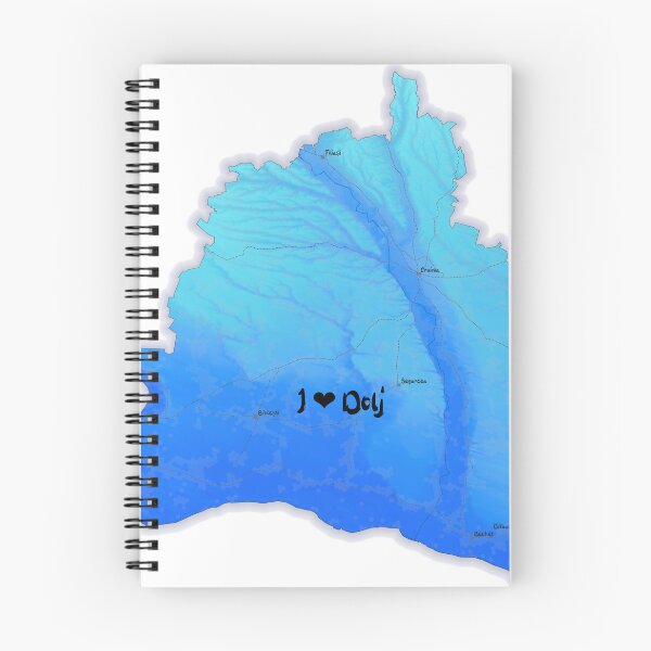 Item preview, Dolj County Map, România 2 designed and sold by maptheclouds.