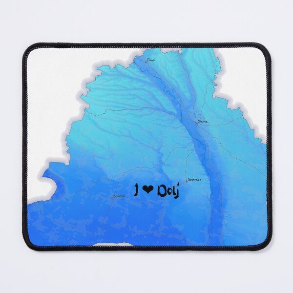 Item preview, Dolj County Map, România 2 designed and sold by maptheclouds.