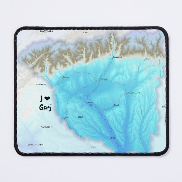 Item preview, Gorj County Map, România designed and sold by maptheclouds.