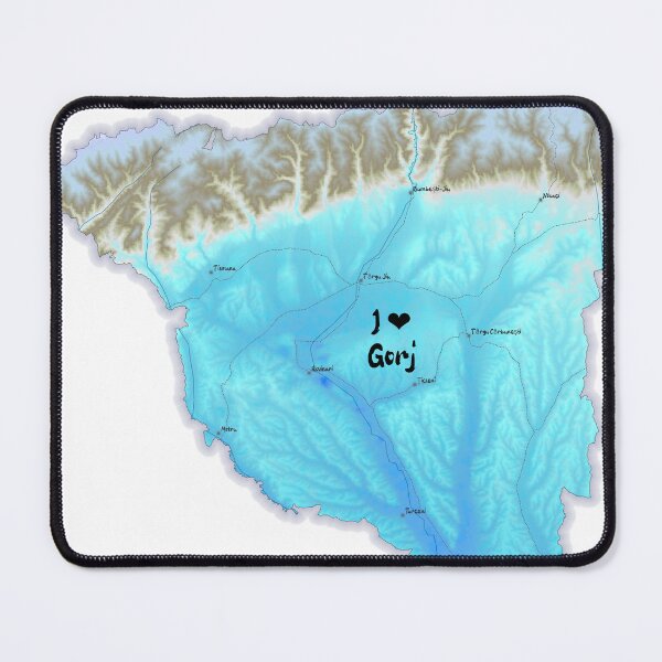 Item preview, Gorj County Map, România 2 designed and sold by maptheclouds.