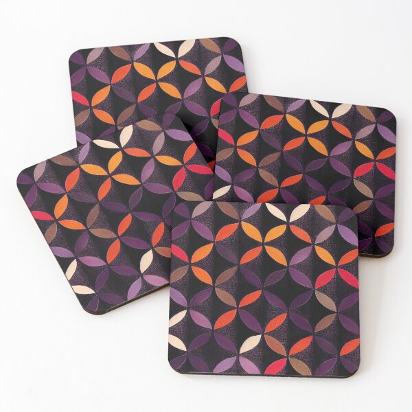 Item preview, Purple and Orange Trellis designed and sold by Patternifico.