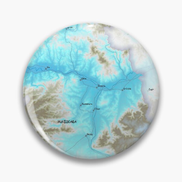 Item preview, Hunedoara County Map, România designed and sold by maptheclouds.