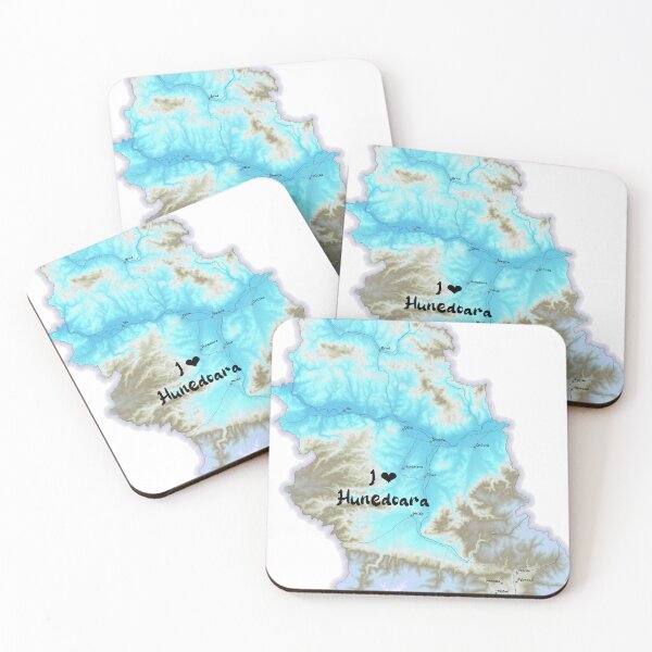 Item preview, Hunedoara County Map, România 2 designed and sold by maptheclouds.