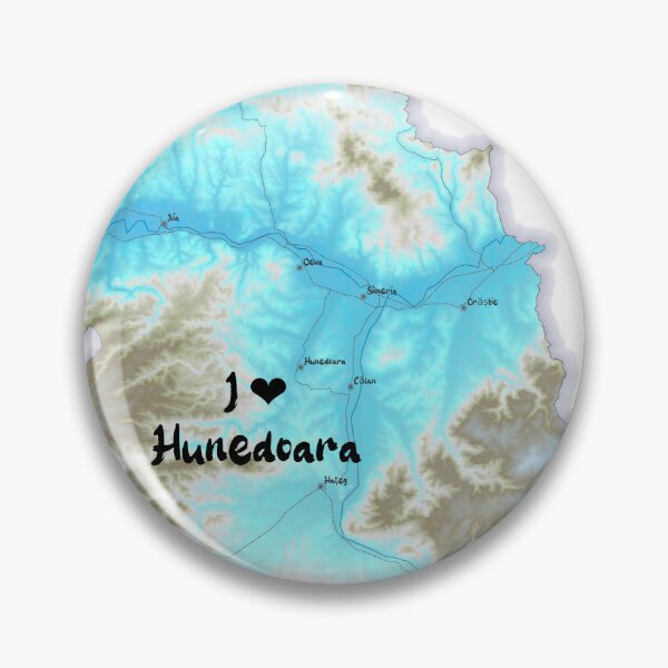 Item preview, Hunedoara County Map, România 2 designed and sold by maptheclouds.