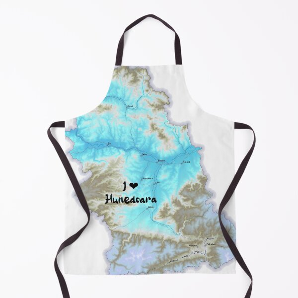 Item preview, Hunedoara County Map, România 2 designed and sold by maptheclouds.