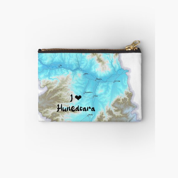Item preview, Hunedoara County Map, România 2 designed and sold by maptheclouds.