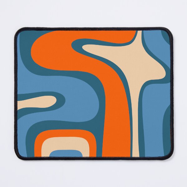 Item preview, Copacetic Retro Abstract Pattern Blue Orange Beige designed and sold by kierkegaard.