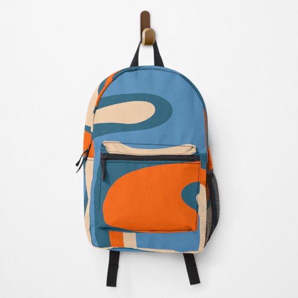 Item preview, Copacetic Retro Abstract Pattern Blue Orange Beige designed and sold by kierkegaard.