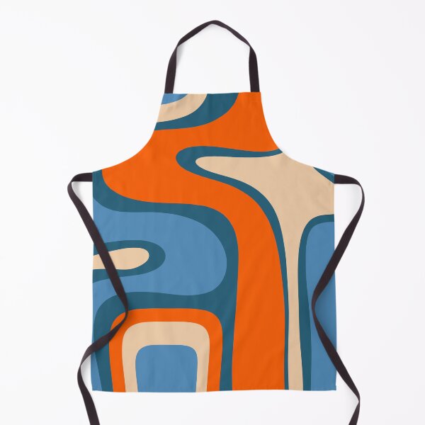Item preview, Copacetic Retro Abstract Pattern Blue Orange Beige designed and sold by kierkegaard.