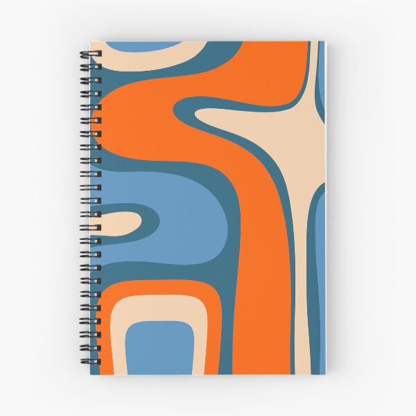 Item preview, Copacetic Retro Abstract Pattern Blue Orange Beige designed and sold by kierkegaard.