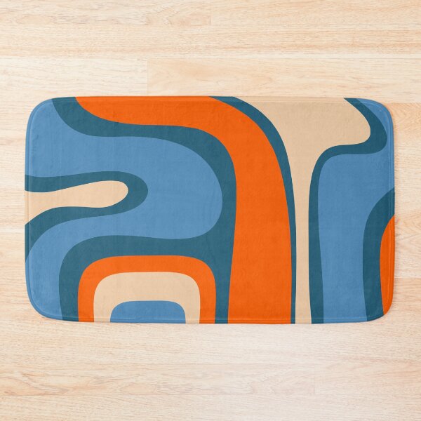 Item preview, Copacetic Retro Abstract Pattern Blue Orange Beige designed and sold by kierkegaard.