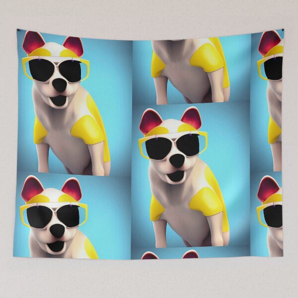 Item preview, French bulldog pop art. Colorful dog wearing sunglasses designed and sold by Neo-Expression.