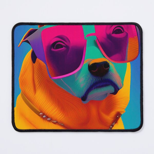 Item preview, Colorful popart dog with cool sunglasses designed and sold by Neo-Expression.