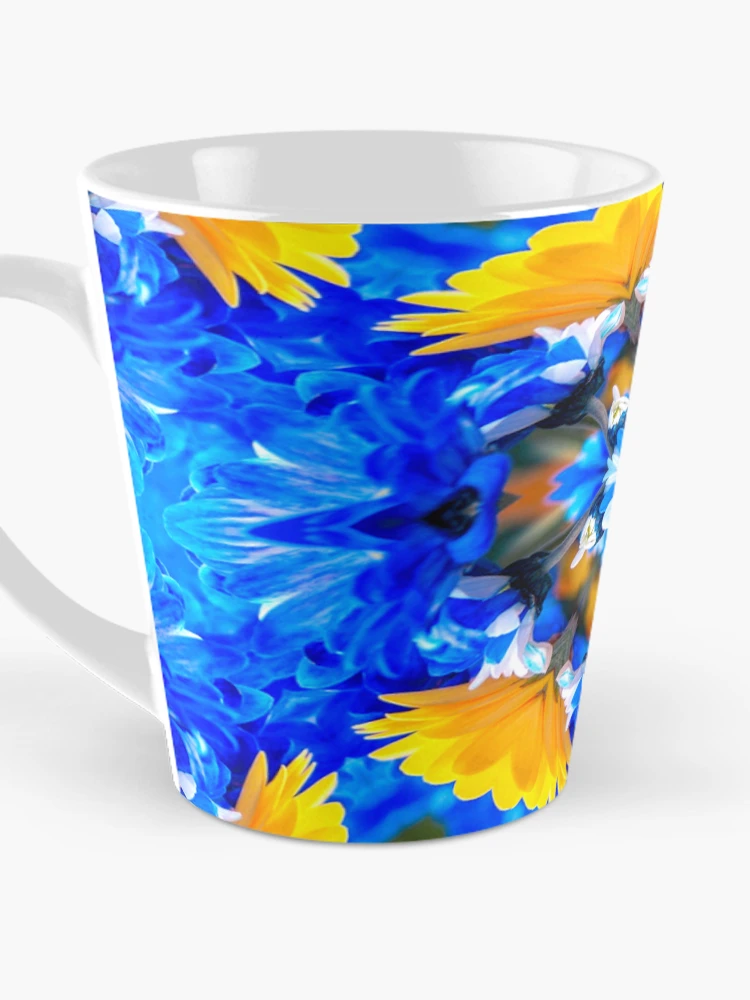 Thumbnail 3 of 4, Coffee Mug, Yellow Calendula Pattern designed and sold by Patternflower.