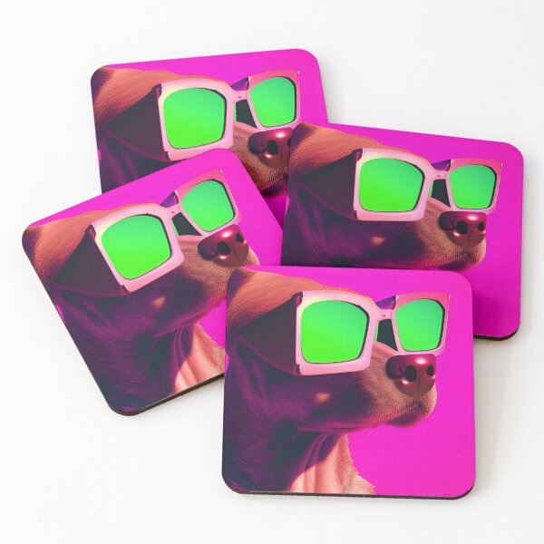 Item preview, Colorful popart dog with cool sunglasses designed and sold by Neo-Expression.
