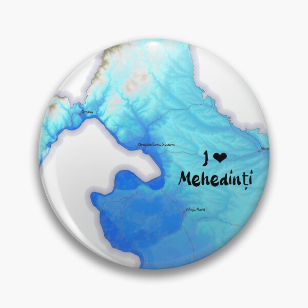 Item preview, Mehedinți County Map, România 2 designed and sold by maptheclouds.