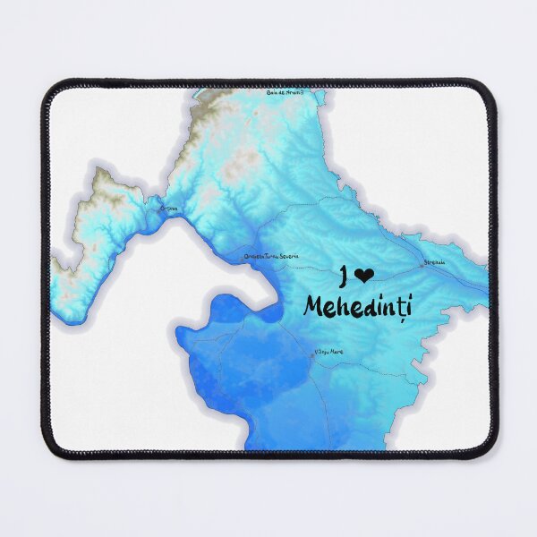 Item preview, Mehedinți County Map, România 2 designed and sold by maptheclouds.