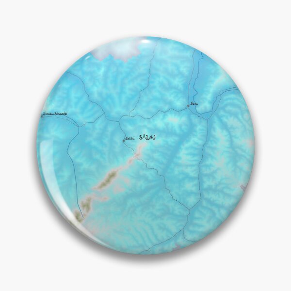 Item preview, Sălaj County Map, România designed and sold by maptheclouds.