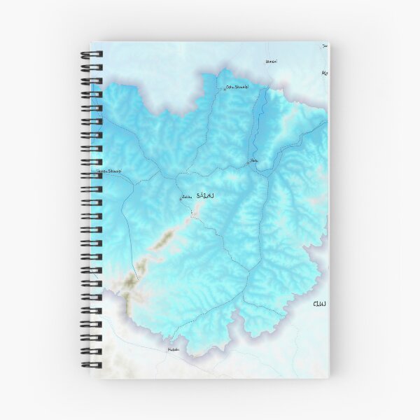 Item preview, Sălaj County Map, România designed and sold by maptheclouds.