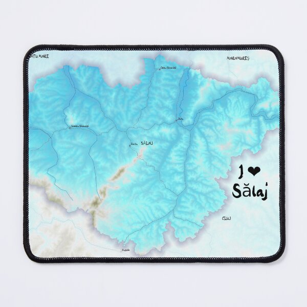 Item preview, Sălaj County Map, România designed and sold by maptheclouds.