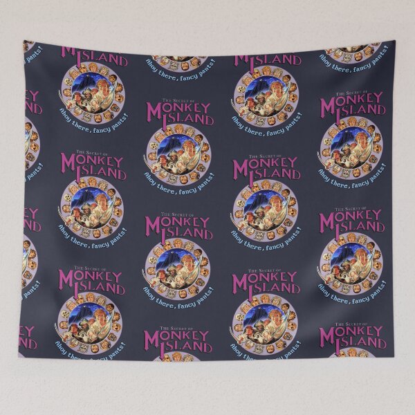 Item preview, Secret of Monkey Island - AHOY THERE FANCY PANTS! Classic MS-DOS point and click graphic adventure game! designed and sold by RetroTeeStudio.