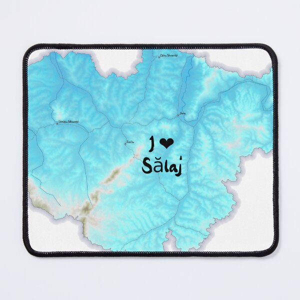 Item preview, Sălaj County Map, România 2 designed and sold by maptheclouds.