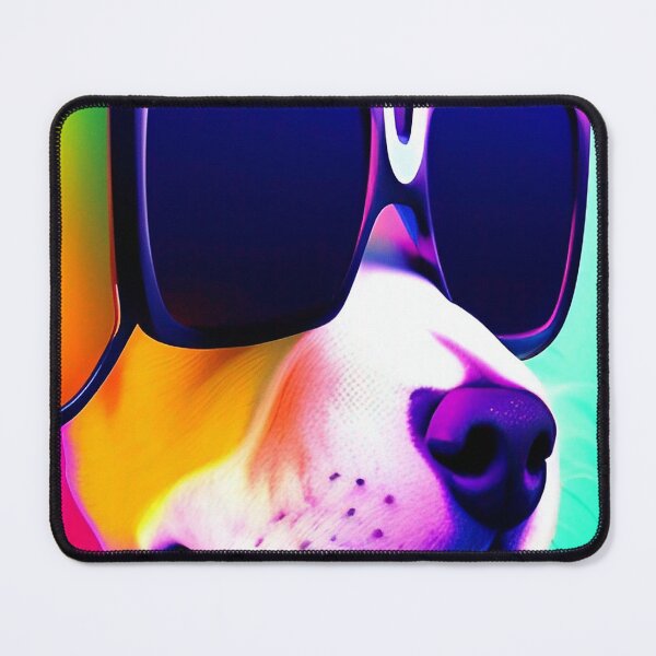 Item preview, Colorful popart dog with cool sunglasses designed and sold by Neo-Expression.