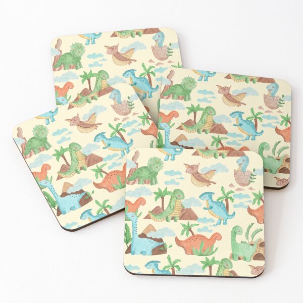 Item preview, Colorful Dinos designed and sold by Surface Pattern Studio.
