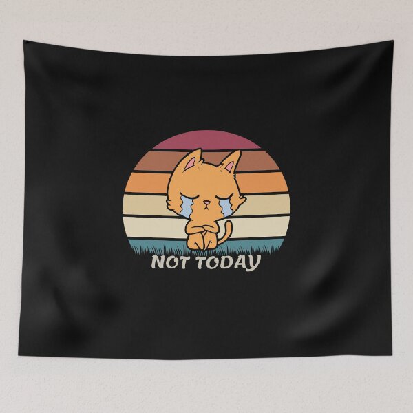 Item preview, Not Today for Sad Cat  designed and sold by tnwbank.