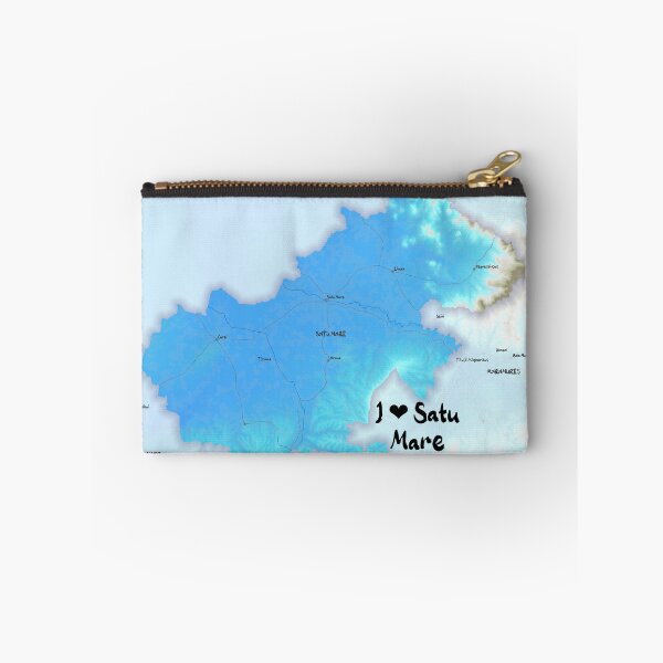 Item preview, Satu Mare County Map, România designed and sold by maptheclouds.