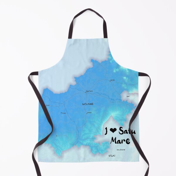 Item preview, Satu Mare County Map, România designed and sold by maptheclouds.