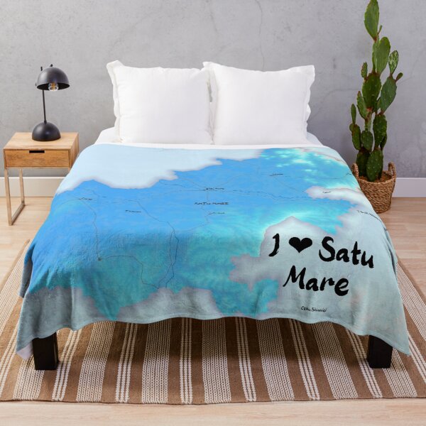 Item preview, Satu Mare County Map, România designed and sold by maptheclouds.