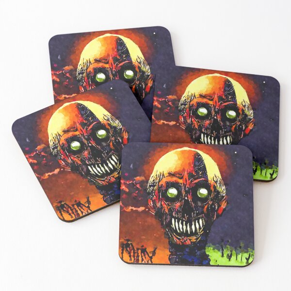 Item preview, Smiling zombie horror painting  designed and sold by shrolts.