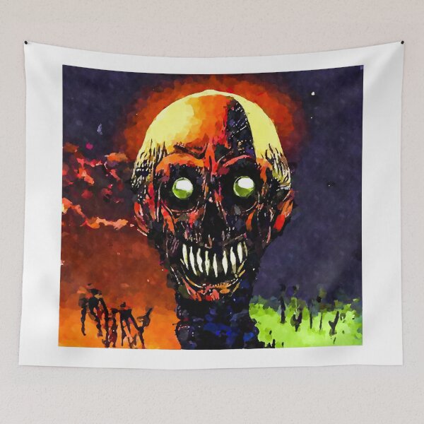 Item preview, Smiling zombie horror painting  designed and sold by shrolts.