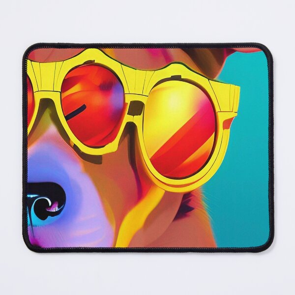 Item preview, Colorful popart dog with cool sunglasses designed and sold by Neo-Expression.