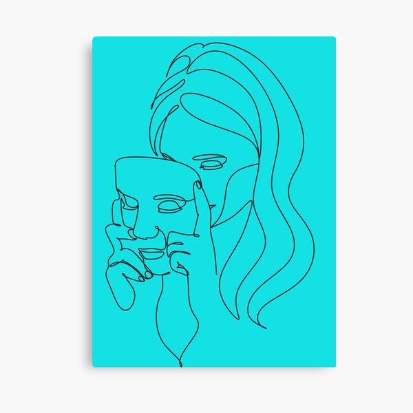 "one line drawing of a woman" Canvas Print for Sale by bainilame
