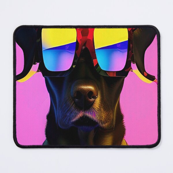 Item preview, Colorful popart dog with cool sunglasses designed and sold by Neo-Expression.