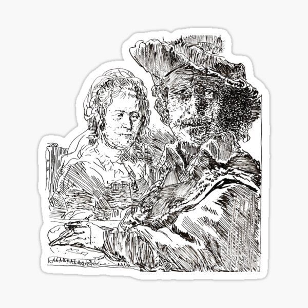 Item preview, AP Art History Rembrandt and Saskia designed and sold by beanes.