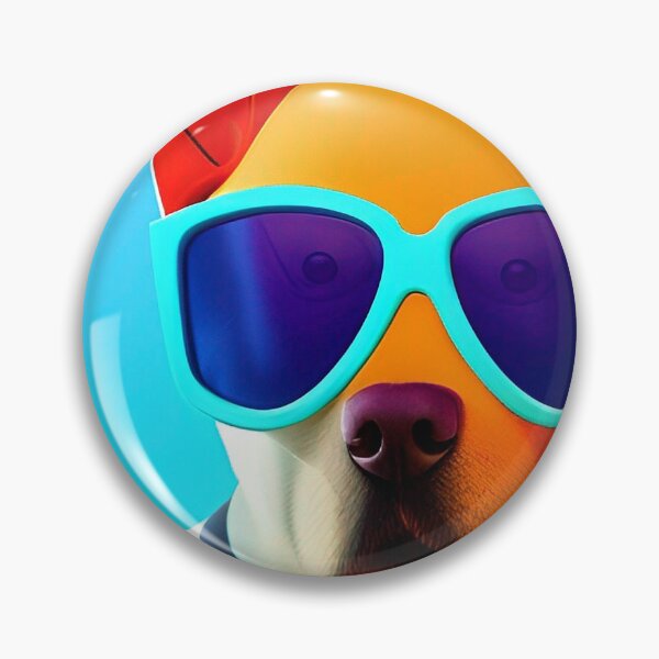 Item preview, Colorful popart dog with cool sunglasses designed and sold by Neo-Expression.