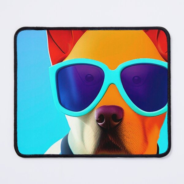 Item preview, Colorful popart dog with cool sunglasses designed and sold by Neo-Expression.