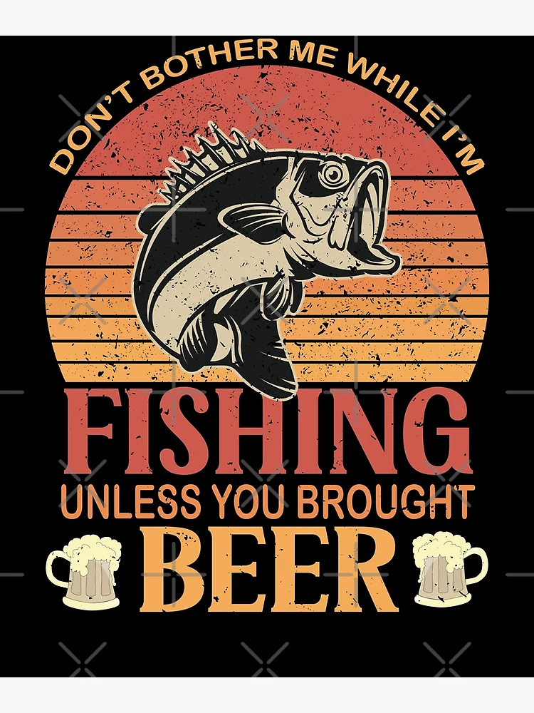 Fishing & Beer Funny Fisherman Angling Design - Fishing - Kids Hoodie